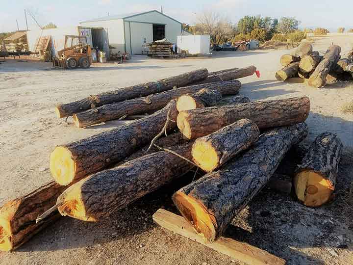 how to hand peel logs for log furniture 