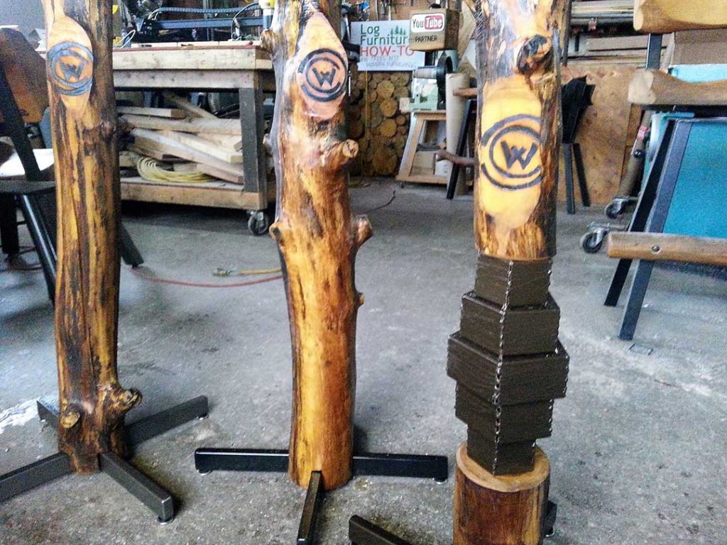 How-To Make Modern-Rustic Log Coat Racks - Log Furniture How To