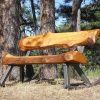 Log Rocking Bench