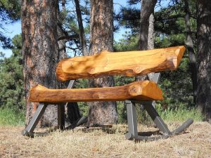 Log Rocking Bench