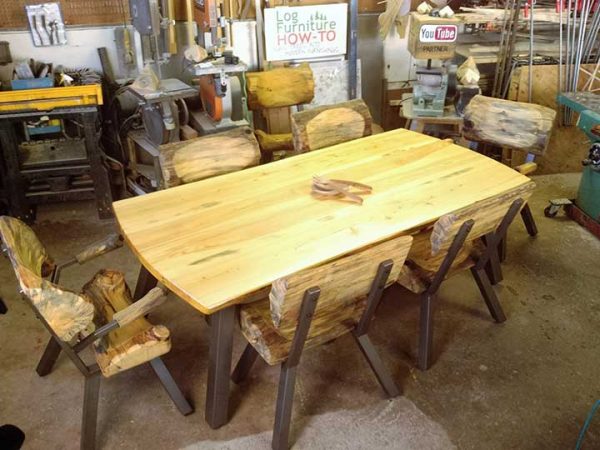 How-To Design and Build A Log Dining Chair - Log Furniture How To