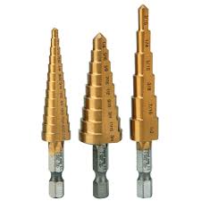 step bits for drilling metal 